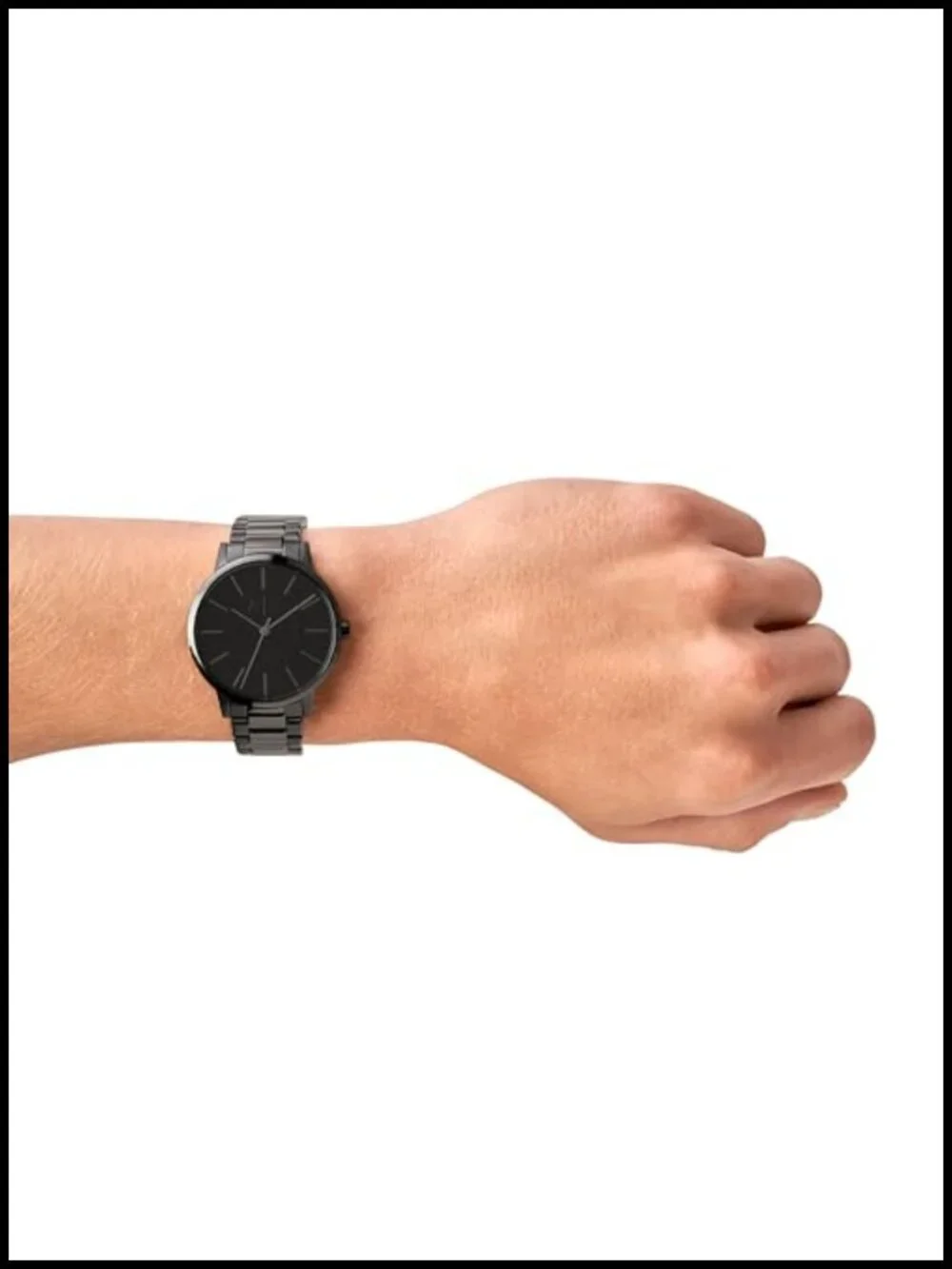 Mens Quartz Watch 42mm Stainless Steel Bracelet Water Resistant